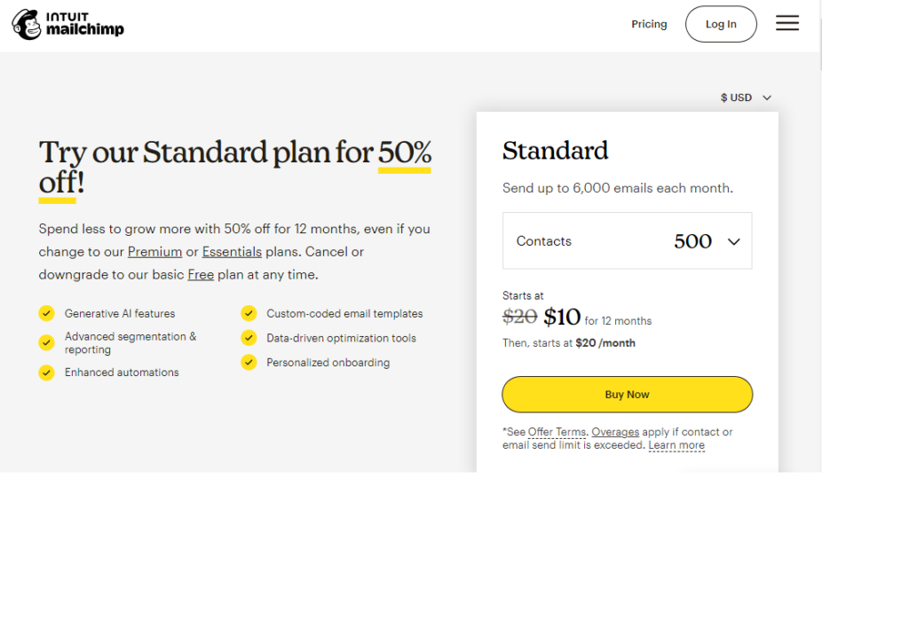 6 Tools of Marketing: Mailchimp Pricing